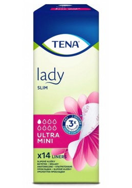 Ультратонкі урологічні прокладки Tena Lady Slim Ultra Mini, 1 крапля, 14 шт.
